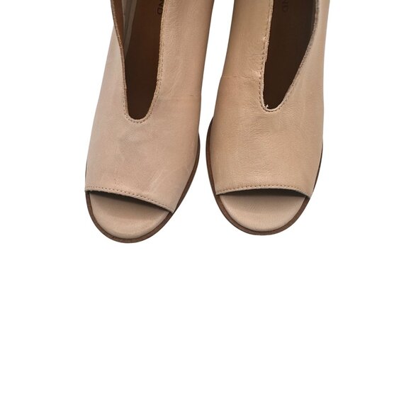 Lucky Brand Size 8 Beige Ankle Soft Leather Boots Women Beige - Picture 11 of 13